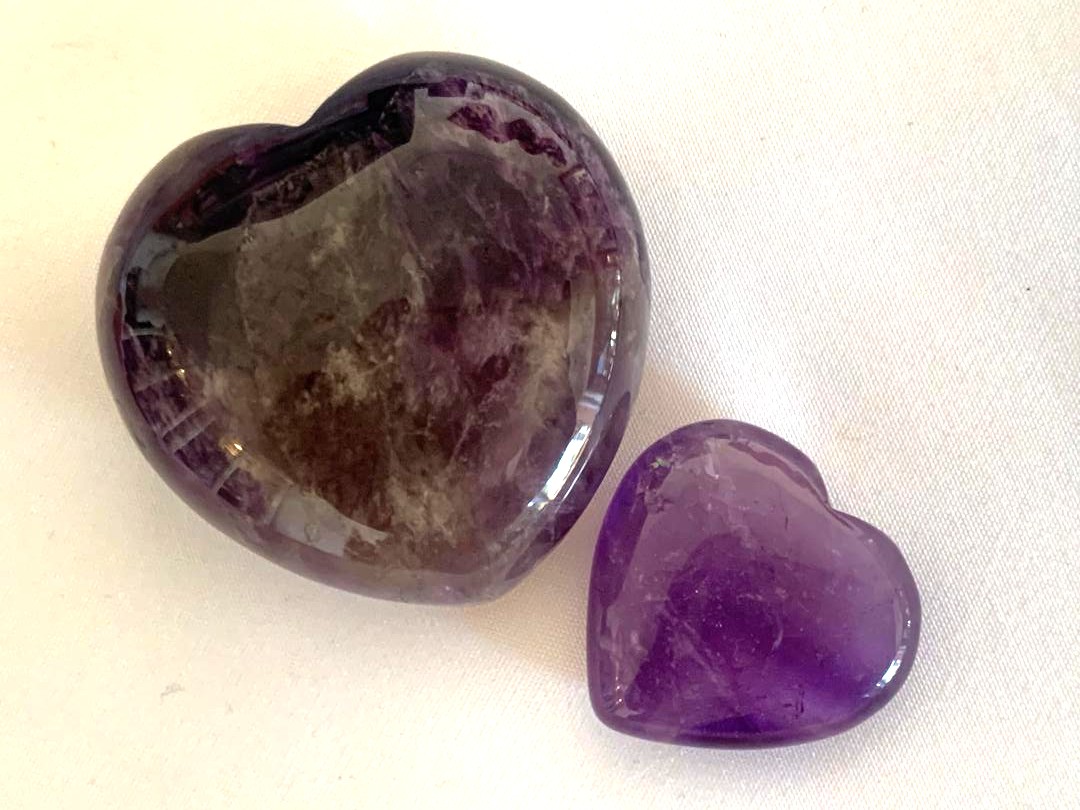 Amethyst Heart Medium