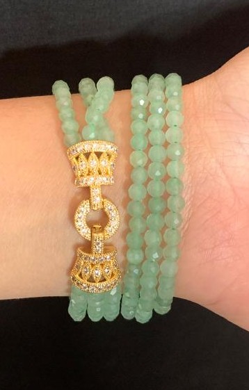 Jade With Goldplated Strap