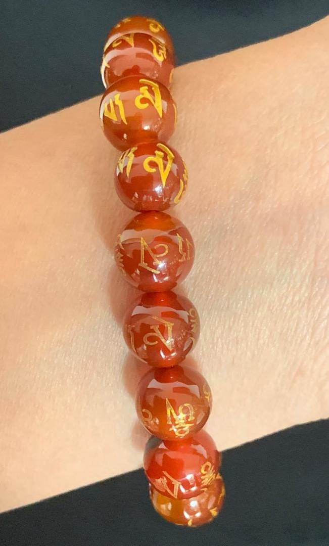 Om Mani Agate 10mm