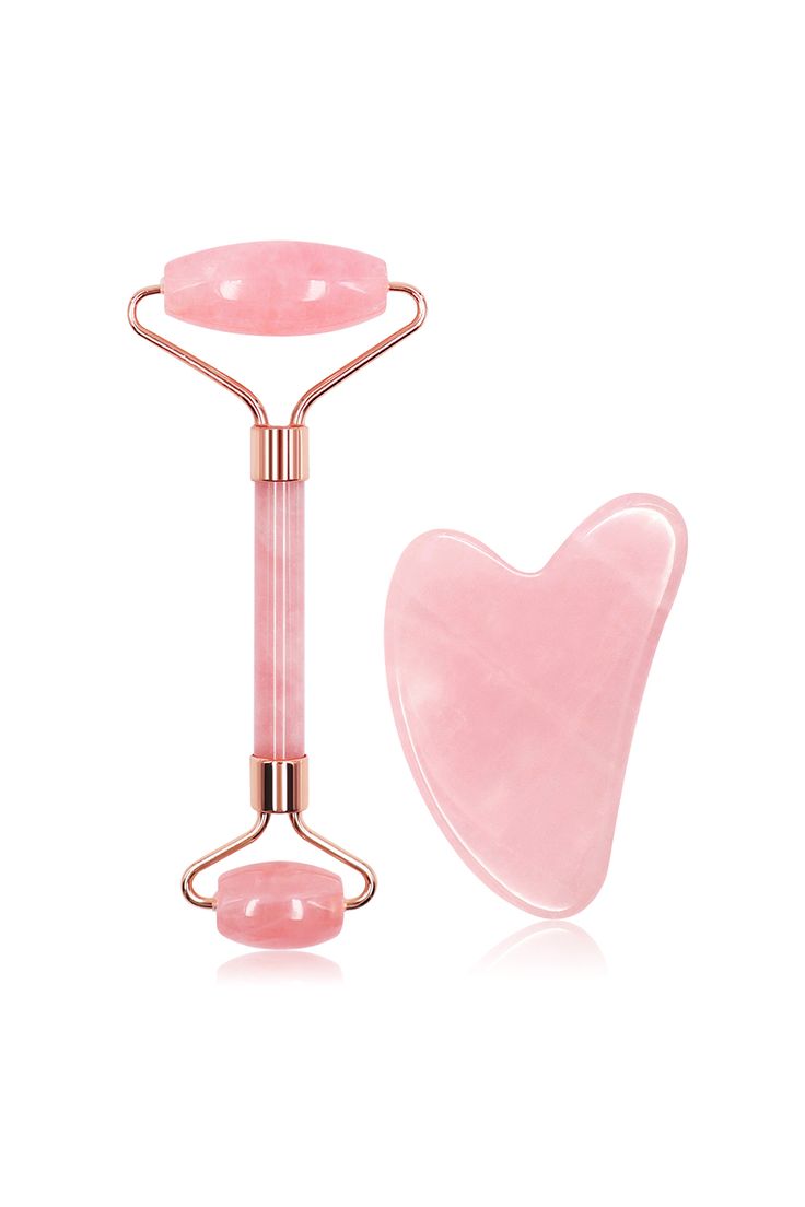 Rose Quartz Roller Set